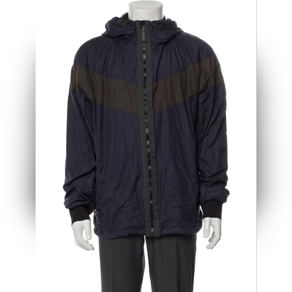 RAG&BONE Men's Navy and Black Windbreaker - Picture 1 of 4